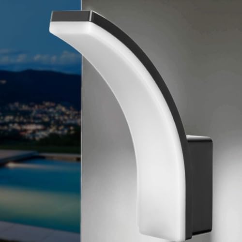 Aplique Pared Exterior LED 20W Foco de Jardín Negro 4000K IP65 2