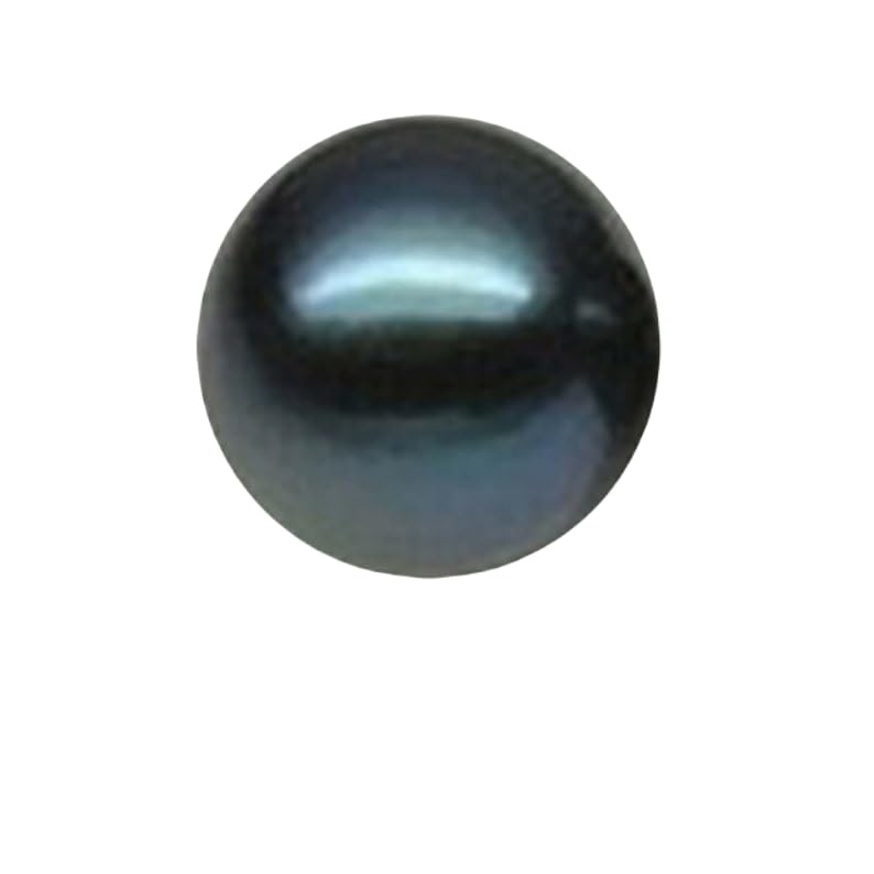 Perles d'Akoya bleues naturelles du Japon 6mm rondes à facettes de qualité gemme pour haute joaillerie