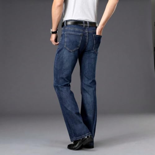 Image of Jeans for Men | Relaxed Fit Denim Pants with Slim Fit Bottoms