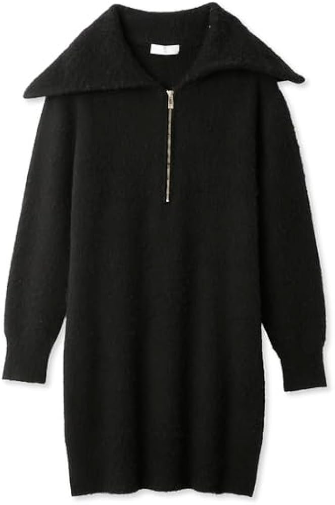 Amazon.co.jp: [セルフォード] ジップアップニットワンピース  
