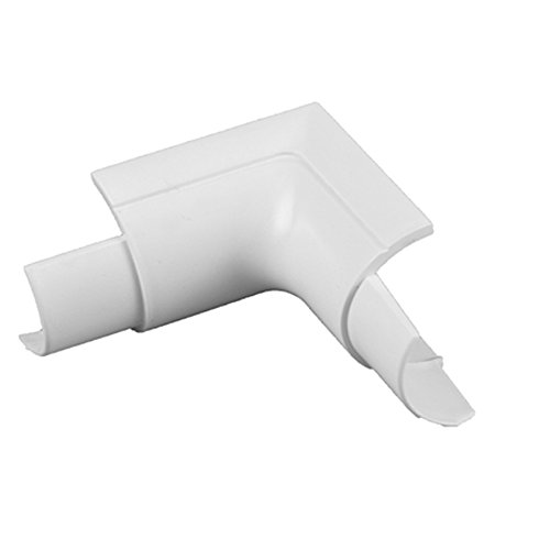 16mm x 8mm White Smooth-Fit Right Angled Internal Trunking Adapter– Under Door | Loops