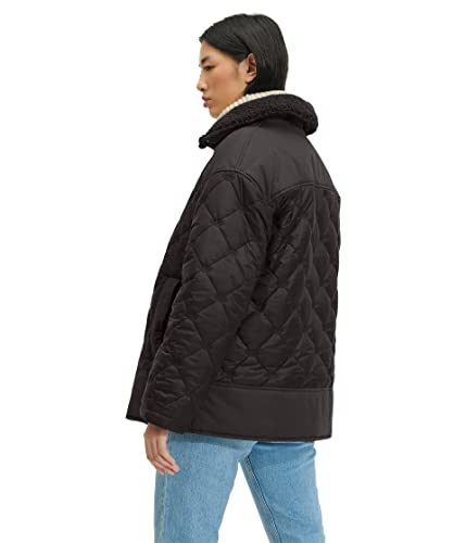 Ugg Womens Kaylynn Ugg Quilted Jacket Coat, Ink, Medium Us #TOP1