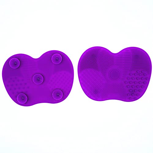 Enakshi Portable Brush Cleaner Pad Foldable Professional Reusable Scrubber Mat Deep Purple |Health & Beauty | Makeup | Makeup Tools & Accessories | Brush Cleaners