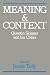 Meaning and Context