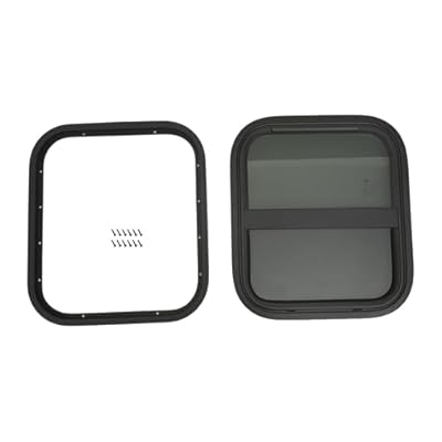 Rv Window Trailer Windows Camper Window Rv Door Windows for Replacement Thick Tempered Glass Vertical Sliding or Lateral Sliding Door for Truck (14x16Inch(with screw kit)/vertical)