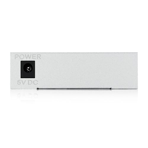 Image of Zyxel 5-Port Gigabit Switch | Unmanaged | Desktop or Wall Mount | Easy Installation | Fanless | Metal Housing | Ethernet Splitter Network Hub | TAA Compliant [GS-105B v5]