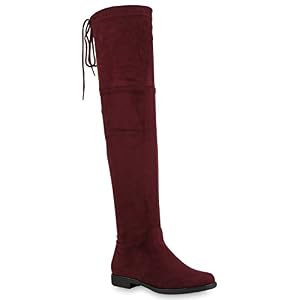 stiefelparadies Basic Damen Overknees Schleifen Stiefel Samt Flach Langschaftstiefel Overknee Boots Schuhe 146434 Dunkelrot Schleife 37 Flandell stiefelparadies Basic Damen Overknees Schleifen Stiefel Samt Flach Langschaftstiefel Overknee Boots Schuhe 146434 Dunkelrot Schleife 37 Flandell