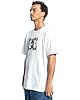 DC Sport Short-Sleeved T-Shirt DC Star Skully LHSS Young Mens White XL #4