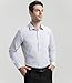 Long Sleeve Dress Shirts for Men - Regular-Fit Casual Button-Down Shirt with Pockets (Medium, Striped Black)
