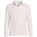 Lands' End Mens Long Sleeve Pocket Supima Polo Soft Canvas Heather Regular Large