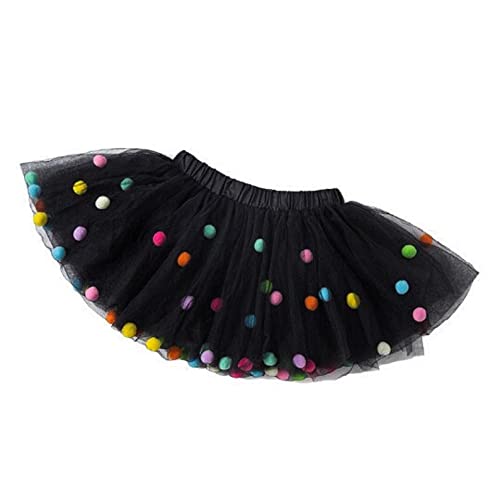 hiyanshPom Pom Tutu and Bow Hair Tie, Birthday Smash Cake Skirt| Baby and Toddlers (0M-8T) Ultra Soft Tutu Skirt (1-2 Year