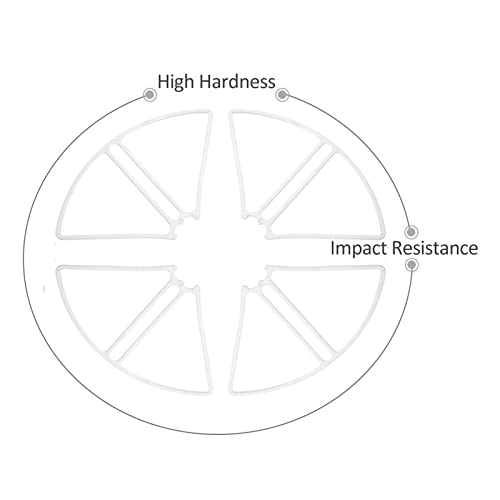 WKUKLK 2 Paia Drone Elica e 4 Anello Protettivo