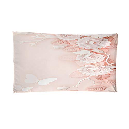 Fansu Toallas de Playa de Microfibra, 3D Mariposa Flores Imprimir Toallas de Playa Grandes Ligera Blando Manta de Playa para Verano Viaje Playa Nadar Deportes (Mariposa Blanca,150x180cm)