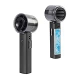 THANKO 持ち手が冷える ハンディクールファン MCTF25ABK 扇風機 冷却プレート 2025 置き型 角度調整 強力 ペルチェ 手のひら冷却 充電式