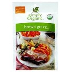 Simply Organic Brown Gravy, Seasoning Mix, Certified Organic, 1-Ounce Packets (Pack of 12) ( Value Bulk Multi-pack)
