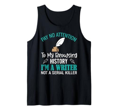 Funny Writers Author Pun - I'm A Writer Not A Serial Killer Canotta