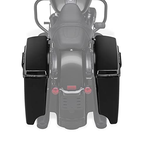 Alforjas rígidas negras estiradas 5" para Harley Touring 1993-2013, modelos Street Glide, Road Glide, Road King, Electra Glide, Ultra-Classic, FLT, FLHT, FLHTCU, FLHRC miniatura 5