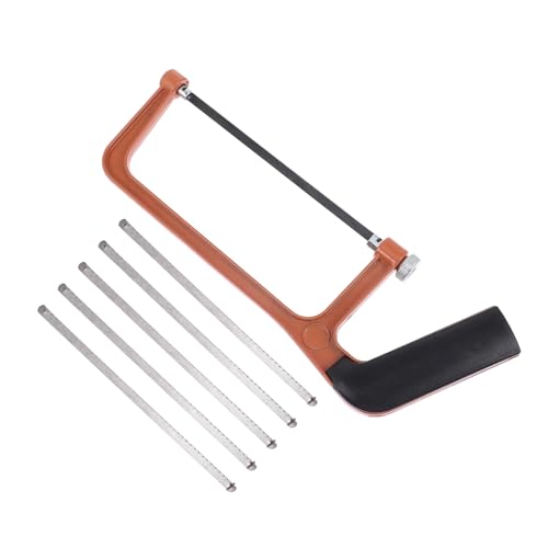Abaodam Mini Scie à Métaux pour Garçon Et Filles Léger Poignée Antidérapante 5 Lames Remplaçables Manuel pour Travail du Bois Bricolage Et Jardinage Outil DIY Garçon Et Filles