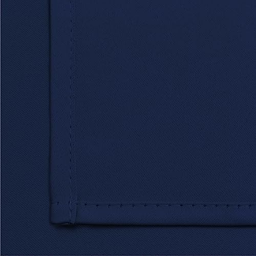 Yakamok Blackout Curtains Room Darkening Thermal Insulated Window Panels,Solid Grommet Top Drapes for Bedroom/Living Room(70Wx84L, Navy Blue, 2 Panels)