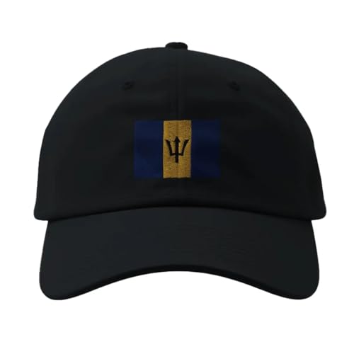 Casquette Drapeau de la Barbade Noir pour Vos Sorties et Vacances d'Été