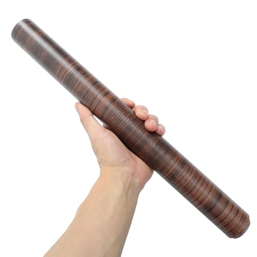 Papel autoadhesivo veta de madera marrón para renovar encimeras 5