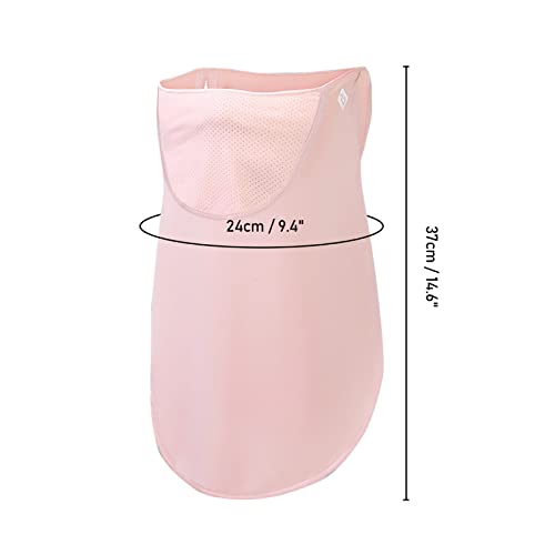 Kiboule Cachecol de rosto feminino verão proteção UV earloop gola gaiter respirável balaclava para e