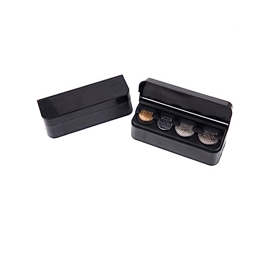 Caja organizadora de monedas para coche color negro