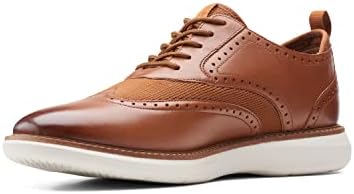 Clarks Men's Brantin Wing Oxford, Dark Tan Leather, 11 Review | Image 3
