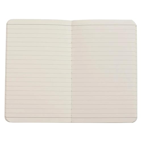 Carnet de poche lot de 6 mini journaux lignés 9.9x14 cm couverture souple noire