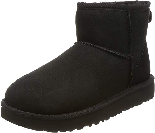 UGG Ugg Classic Mini II Botas de Tobillo para Mujer Negro (38...