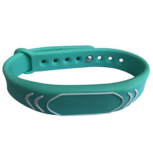 Flash Deals - 50% OFF YARONGTECH New Design MIFARE Classic 1K Wristband 13.56MHZ Black Silicone (Green-10pcs)