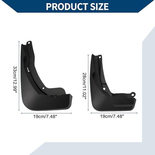 Image of Mud Flaps Splash Guards W /Mount Accessories for Honda E-NP1 2022-2024 Front & Rear Mud Guards