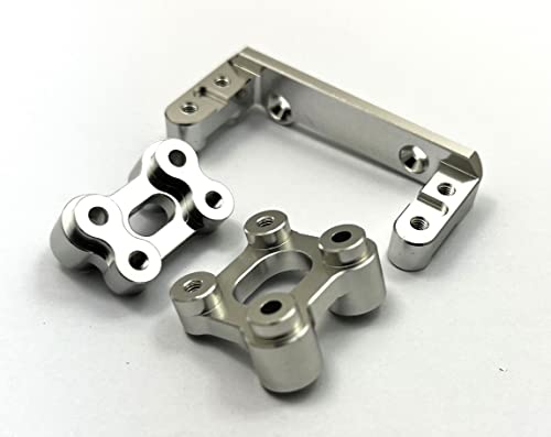 Dhawk Racing Cnc Alloy 2-Speed Trans Case Brac S & Steering Servo Brace For Axial Scx6, Black #TOP2