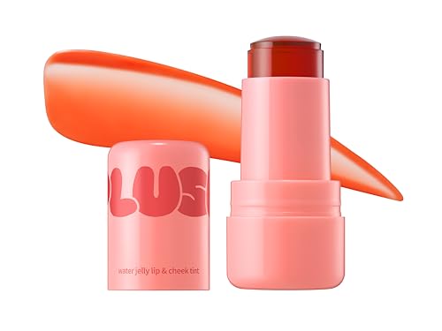 Image of Elensilia Plush Water Jelly Lip & Cheek Tint - Juicy Grapefruit, 10g (0.35oz) | Lightweight & Buildable Tint for a Natural, Fresh Glow