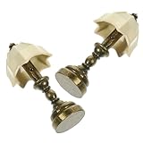 Lámpara de mesa de mini casa: bellamente elaborada y realista, con un alto de reproducción realista, no puedes dejarla, lámpara de mesa de casa de muñecas