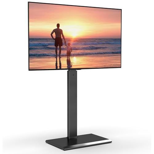 Pied pour TV pivotant 60° FITUEYES avec 14 réglages en hauteur pour écran VESA