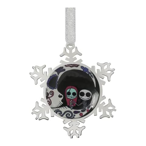 Hanging Snowflake Decorations Ornaments Christmas Glass Pendant Handmade Large Ornament for Christmas Tree Wedding Birthday Home Office Decor (The Nightmare Before Christmas Cover