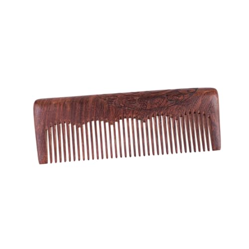 NOLITOY 1個 木製ヘアコーム ヴィンテージヘアコーム 手作りの 男性櫛 頭皮マッサージツール 頭皮マッサージコーム 女性用 中国の櫛 女性用ヘアブラシ ひげ櫛 くし 竹