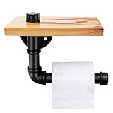 Retro wandmontierter Papierhalter, der im Badezimmer, Toilette für Regal des Handys, Zeitschrift etc. anwendbar ist, kann auch eine Wandpflanzendekoration sein.