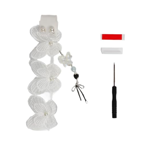 Facile da usare cinturino per tastiera con motivo in tessuto di offre stile e comfort per ogni utente senza sforzo di trasporto keycap pizzo bianco nero