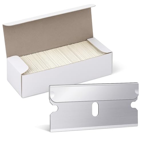 Single Edge Razor Blades, 100 Pack Heavy-Duty Replacement Blades for Glass, Window Scrapers, Utility Knives & Box Cutters, High-Carbon Steel for Sticker, Decal & Adhesive Removal image 2