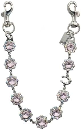 Bag Charms, Bag Charm Chain, Purse Charms for Handbags,flower-shaped women's purse chain - silver