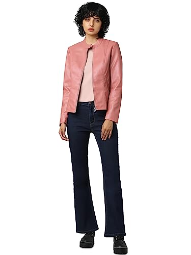 Image of ONLY Women Brown Leather Jacket