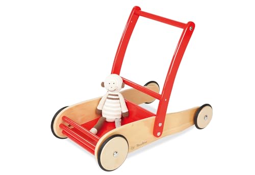 Pinolino Lauflernwagen Uli, aus Holz, mit Bremssystem, Lauflernhilfe mit...