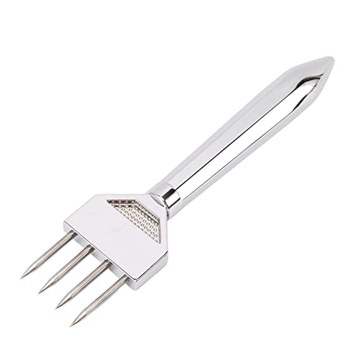 Tritaghiaccio professionale manuale completamente in metallo per alimenti, tritaghiaccio per cucina, bar, ristorante, materiale in lega di zinco di alta qualità, durevole e (Tipo A.)