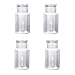Kaimeilai Flacon Pompe Distributeur, 4 Pièces 150ml Portable Flacon Démaquillant Transparent Pompe Dispensatrice Remover Pompe Distributeur, Flacon Pompe Vide pour Vernis à Ongles et Démaquillant