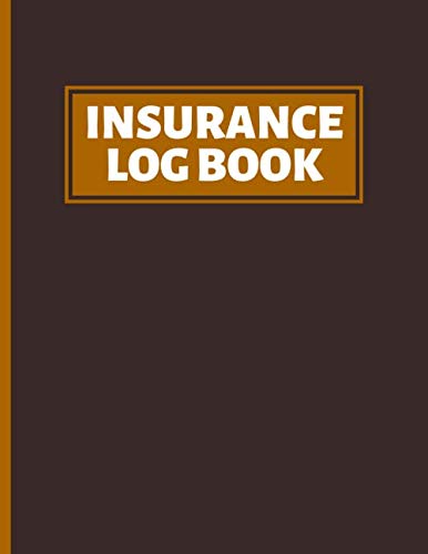 Insurance Log Book: Car And House Insurance Registration Card Holder