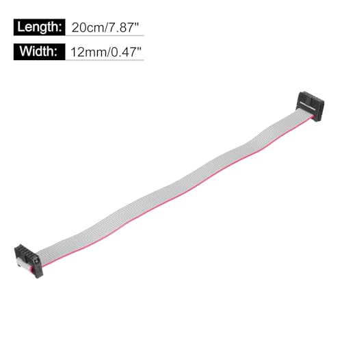 Conector plano IDC de 12 pines hembra, 20 cm de longitud y paso de 1,27 mm (pack de 2 unidades) 2