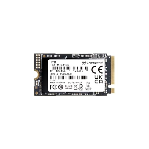 Transcend 1TB M.2 NVMe SSD 2242 PCIe Gen4x4 MTE410S Máx. Lectura/Escritura: 5,000 MB/s/4,300 MB/s...