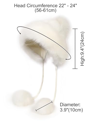 Gorro invierno con pompon y orejeras para mujer miniatura 4